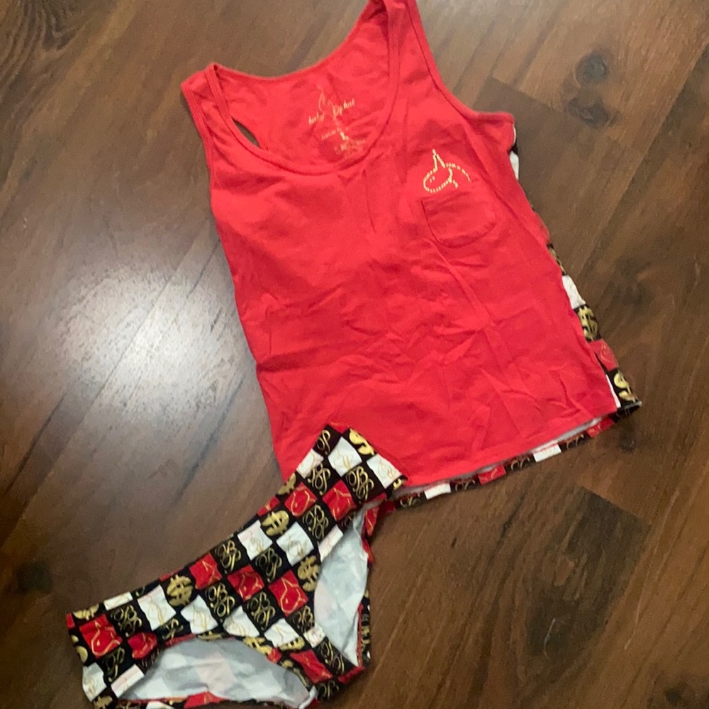 Y2K Baby Phat Pajama Sleep Set Tank Top Cheeky undies underwear Original VINTAGE